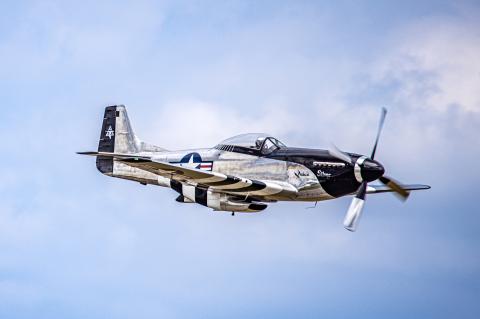 The Quick Silver P-51D Mustang (above) was also part of the Air Dot Show this past weekend in Sanford.